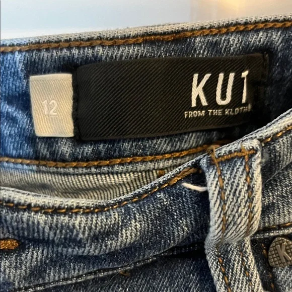 Kut From the Kloth Kelsey Fab Ab Ankle Flare Jeans - Picture 2 of 6